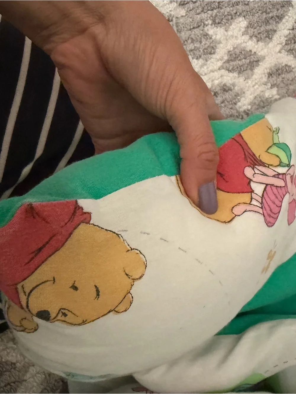 Vintage Pooh Twin Comforter Used
